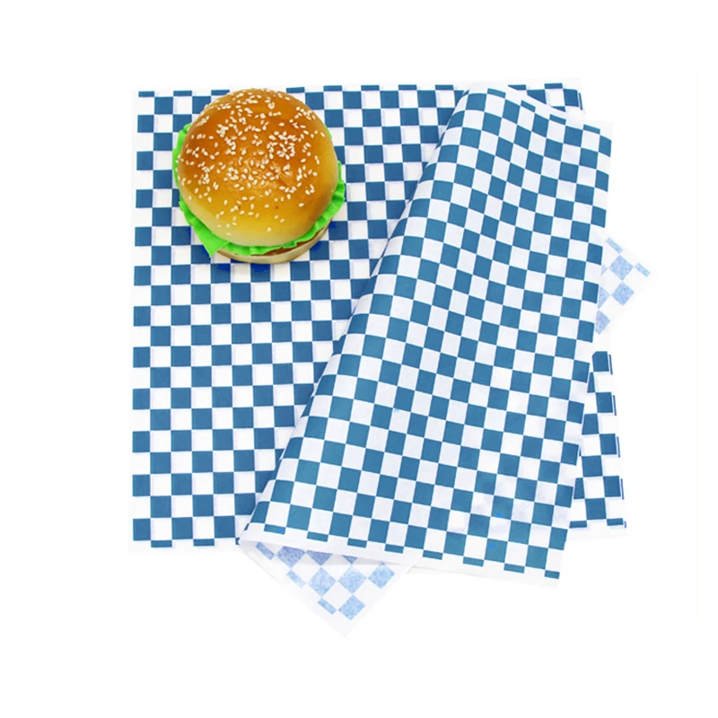 250–500PCS Checkered Food Wax Paper Sheets 12x12 Inch Grease Resistant Deli Wrap and Basket Liner Fast Food Wrapping Paper for French Fries, Burgers, Hot Dogs, Sandwiches, BBQ and Parties 15