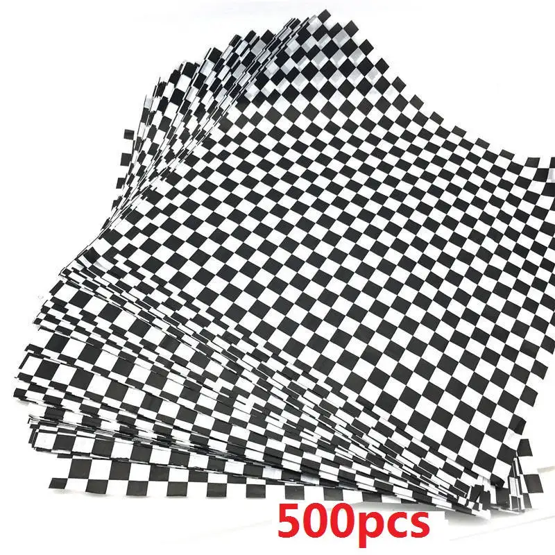 250–500PCS Checkered Food Wax Paper Sheets 12x12 Inch Grease Resistant Deli Wrap and Basket Liner Fast Food Wrapping Paper for French Fries, Burgers, Hot Dogs, Sandwiches, BBQ and Parties - 图片 11