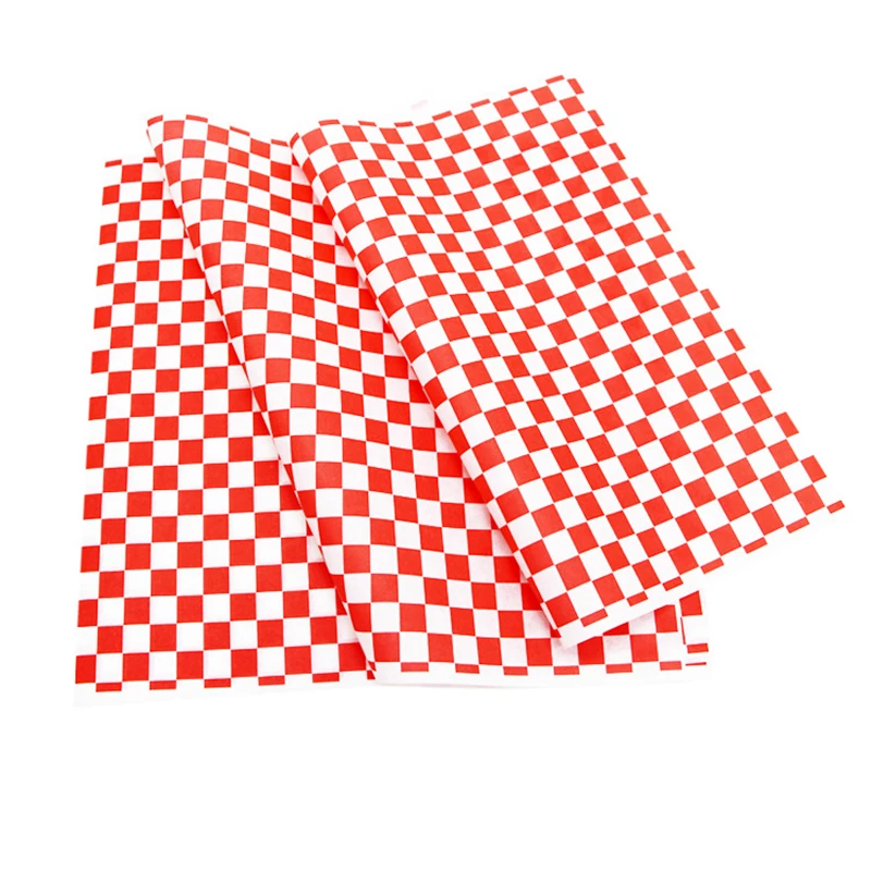 250–500PCS Checkered Food Wax Paper Sheets 12x12 Inch Grease Resistant Deli Wrap and Basket Liner Fast Food Wrapping Paper for French Fries, Burgers, Hot Dogs, Sandwiches, BBQ and Parties 11