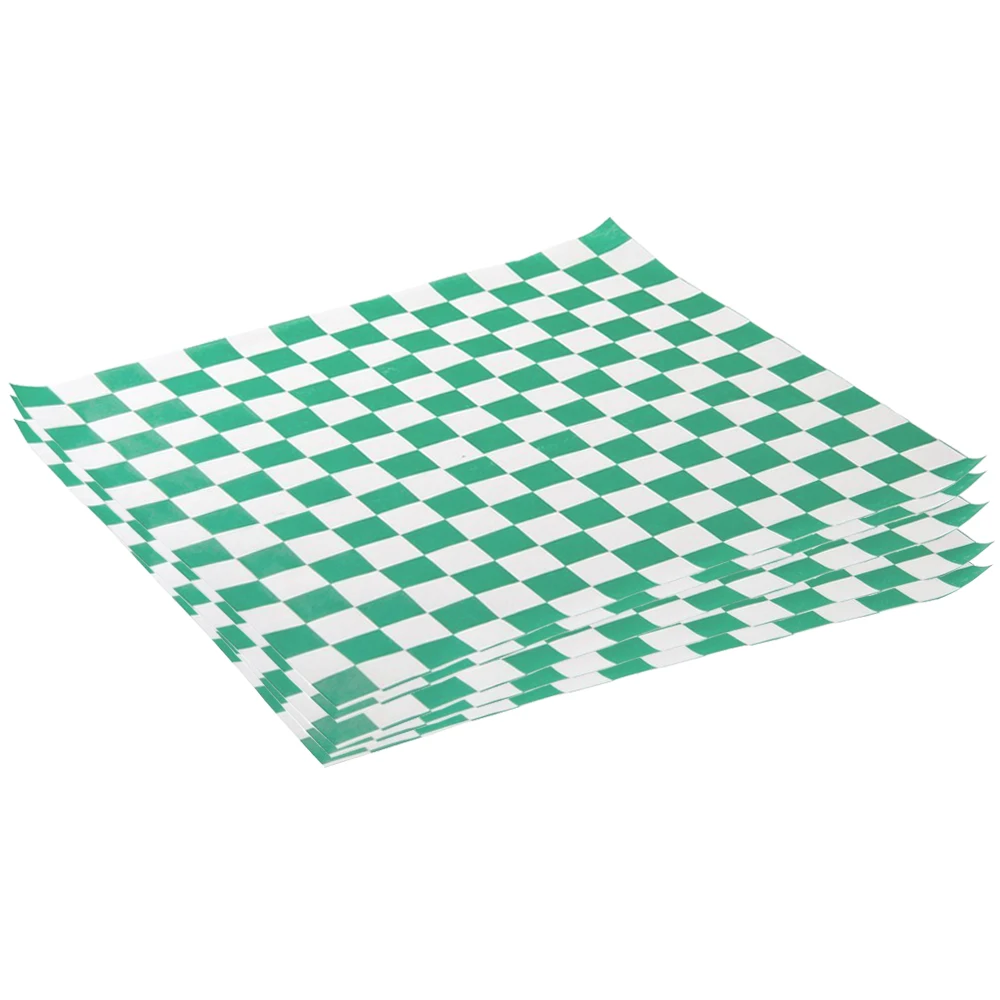 250–500PCS Checkered Food Wax Paper Sheets 12x12 Inch Grease Resistant Deli Wrap and Basket Liner Fast Food Wrapping Paper for French Fries, Burgers, Hot Dogs, Sandwiches, BBQ and Parties 10
