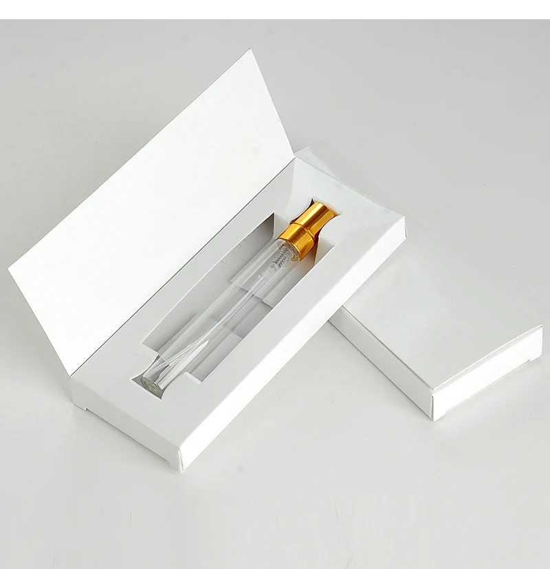 50 Pieces 10ML Perfume Bottles with Paper Boxes – Empty Glass Atomizer Spray Bottles for Travel, DIY, Essential Oils, Fragrance Storage, Refillable Mini Spray Containers – Durable, Lightweight, Gift-Ready 10