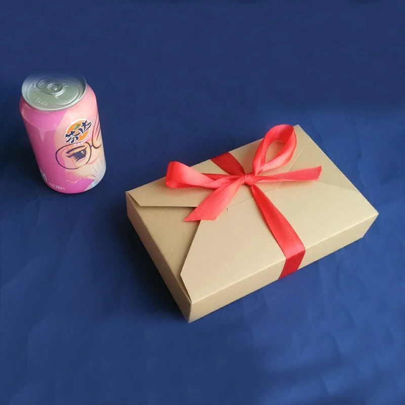 50pcs 19.5x12.5x4cm Envelope Kraft Paper Gift Box Packaging Display Box for Jewelry, Wedding, Candy, Food Storage, Eco-Friendly Paper Box Gift Packaging, Bulk Kraft Boxes for Parties and Events