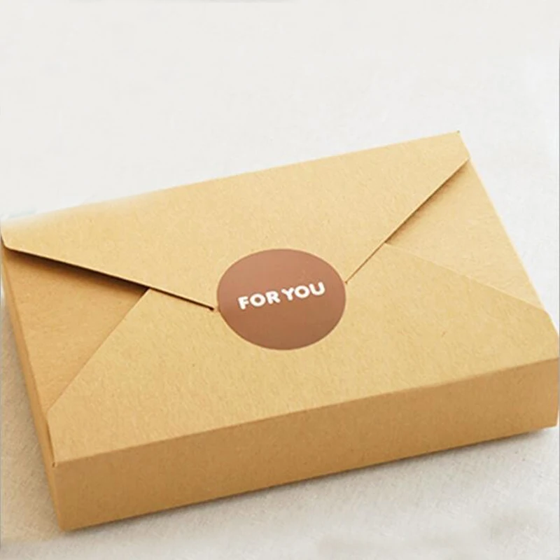 50pcs 19.5x12.5x4cm Envelope Kraft Paper Gift Box Packaging Display Box for Jewelry, Wedding, Candy, Food Storage, Eco-Friendly Paper Box Gift Packaging, Bulk Kraft Boxes for Parties and Events