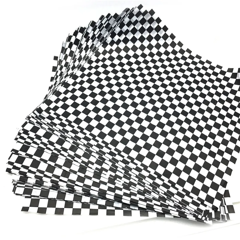 250–500PCS Checkered Food Wax Paper Sheets 12x12 Inch Grease Resistant Deli Wrap and Basket Liner Fast Food Wrapping Paper for French Fries, Burgers, Hot Dogs, Sandwiches, BBQ and Parties 13