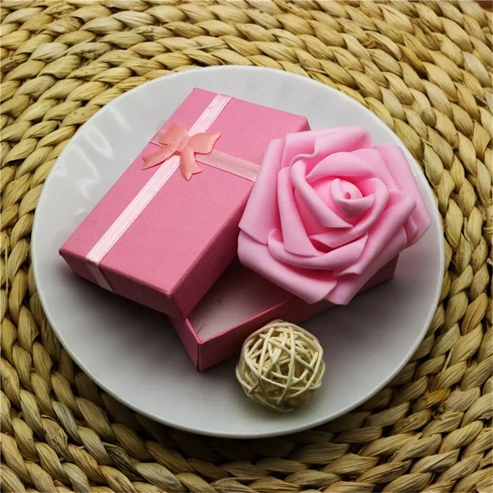 Assorted Colors Ring Necklace Set Box | Jewelry Packaging Case for Rings, Necklaces, Earrings | Paperboard Gift Box Accessories Storage Display Collection 11