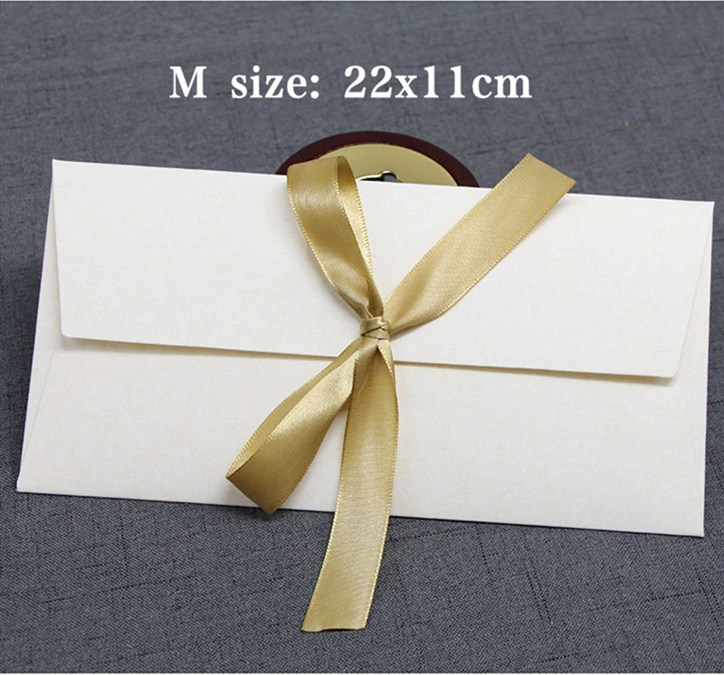 Large Flat Kraft Envelope Packaging Case, Premium Kraft Paper Gift Box for Scarves and Handkerchiefs, Wedding Party Gift Box, Multiple Sizes S/M/L with Ribbon Decoration, Elegant and Eco-Friendly Gift Packaging 10