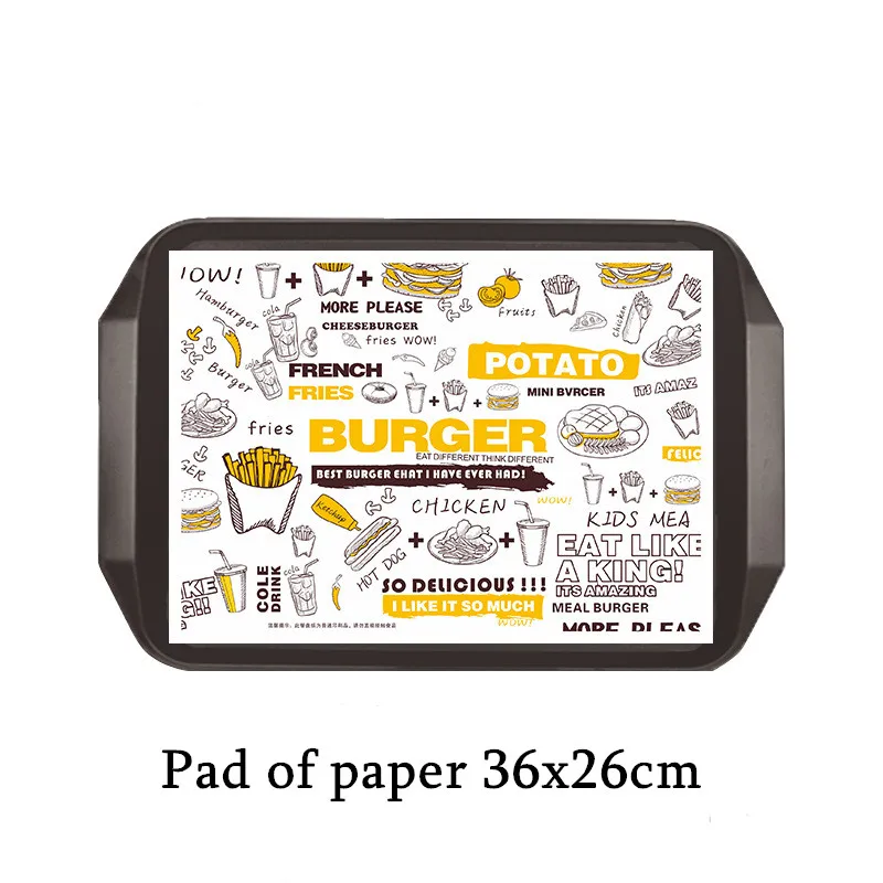 100pcs Fried Chicken Packaging Boxes with Wax Paper, Disposable Hamburger and Food Wraps, Bread Bags, Snack Packaging Boxes for Kitchen, Takeout, and Catering - 图片 11