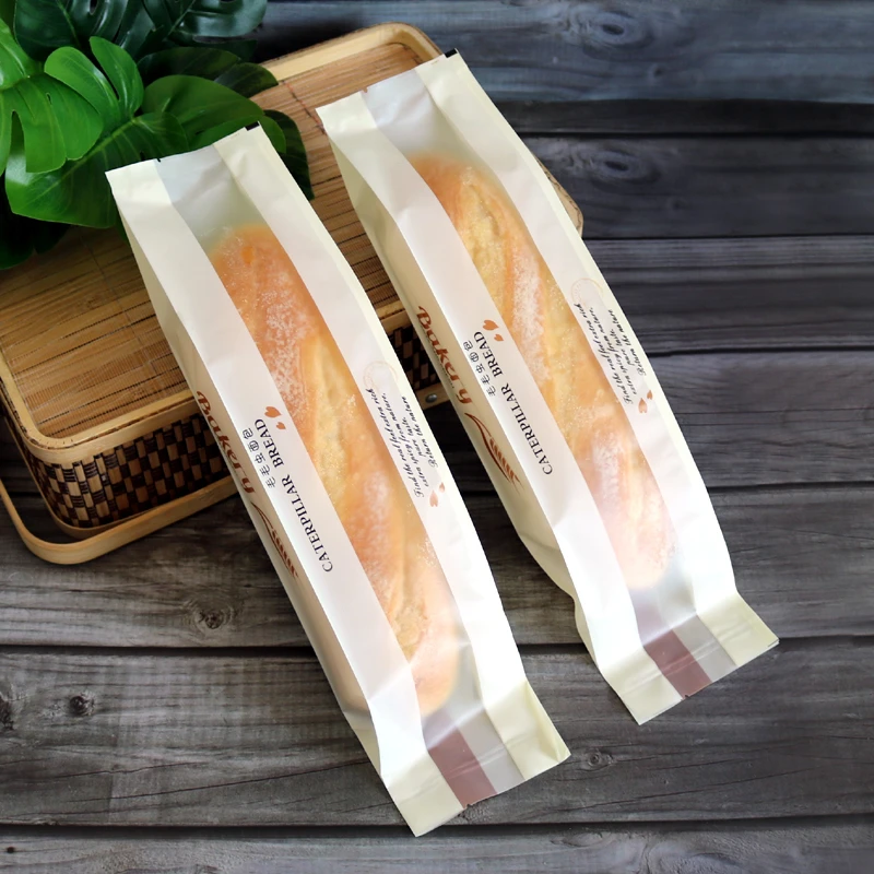 Oil Resistant Kraft Paper Bread Bags 🥖 – 50Pcs with Transparent Window for Baguette Baking, Pastries, Party Favors & Bakery Packaging, Multiple Sizes Available, Food Safe & Eco-Friendly 4