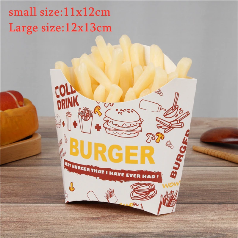 100pcs Fried Chicken Packaging Boxes with Wax Paper, Disposable Hamburger and Food Wraps, Bread Bags, Snack Packaging Boxes for Kitchen, Takeout, and Catering - 图片 16
