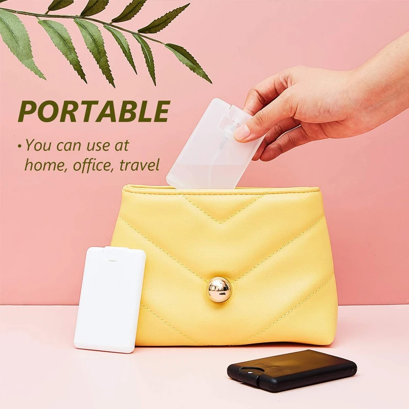 10/30/50pcs 20ml Portable Refillable Cardcase-Style Spray Bottles – Empty Perfume, Essential Oil & Moisturizer Atomizer Containers – Travel-Friendly, Lightweight, Durable Plastic, Easy Refill & Carry 2