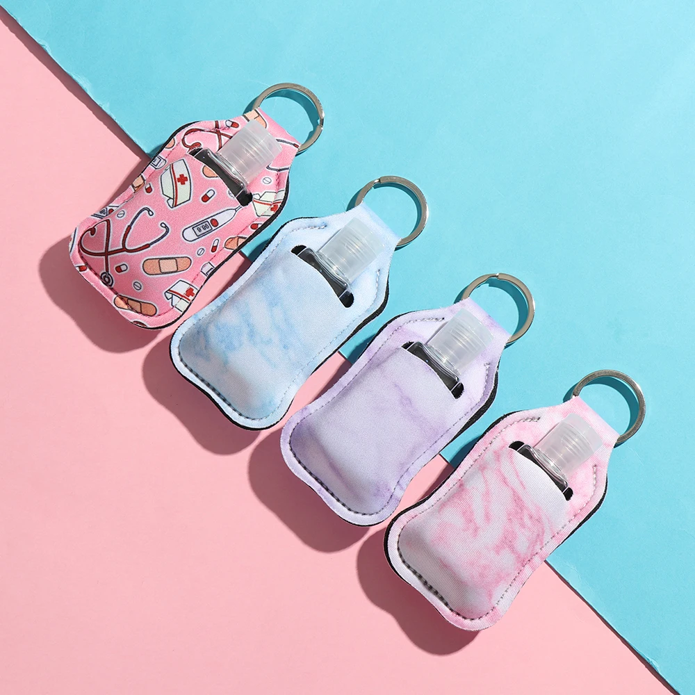 30ml Refillable Hand Sanitizer Bottle with Portable Keychain Holder – Compact Travel Container for Hand Gel, Liquid Sanitizer, Cosmetic Storage, Reusable and Leak-Proof Personal Hygiene Tool - 图片 3