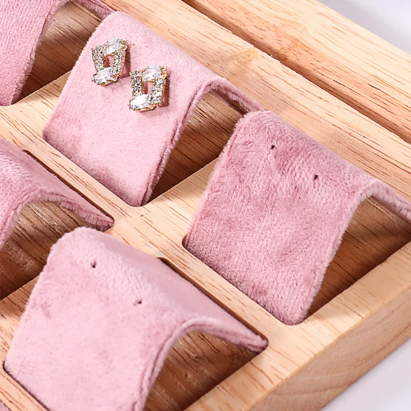 Jewelry Display Tray Set with Multiple Compartments for Necklace, Bracelet, Earrings & Ring – Velvet or PU Leather Organizer Stand, Elegant Jewelry Storage Props for Shop Counter or Home Showcase