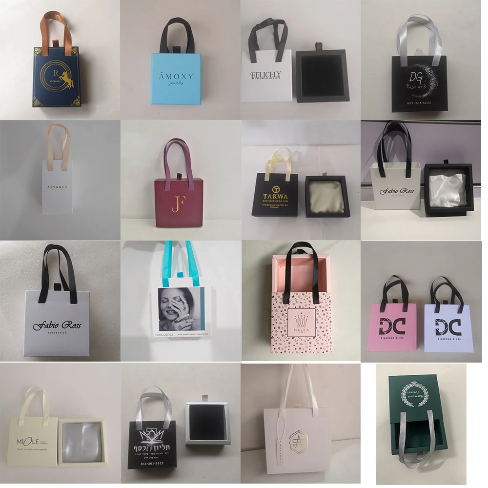 Wholesale 500pcs/Lot Custom Reusable Foldable Paper Slide Drawer Jewelry Boxes with Logo, Luxury Cardboard Gift Packaging for Rings Earrings Necklaces Bracelets, Custom Size and Printing