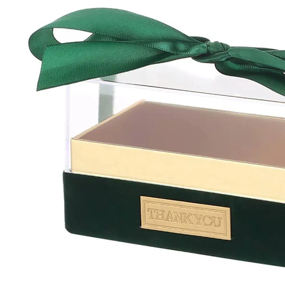 Clear Acrylic Gift Box with Elegant Bow – Transparent Luxury Packaging for Birthday Parties, Weddings, Valentine’s Day, and Special Occasions, Ideal for Presenting Hand Gifts and Keepsakes 15