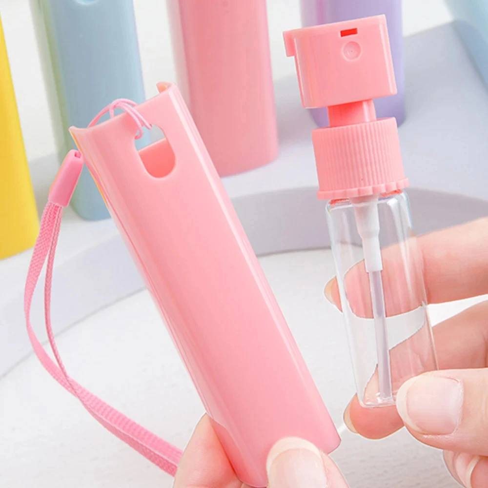 10ml Portable Fine Mist Spray Bottle Empty Refillable Mini Perfume Atomizer Alcohol Sanitizer Water Sprayer Container Leakproof Travel Size Plastic Glass Reusable Dispenser for Liquid Storage 2