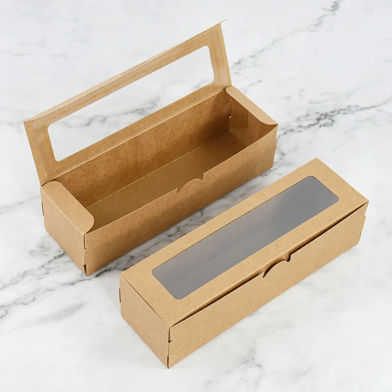 5/10/20 Pack Kraft Paper Macaron Boxes with Clear Window, Dessert Packaging Cupcake Cookie Treat Delivery Boxes for Wedding, Party, Birthday, Bakery, Eco-Friendly Takeaway 5/10/20 Pack Kraft Paper Macaron Boxes with Clear Window, Dessert Packaging Cupcake Cookie Treat Delivery Boxes for Wedding, Party, Birthday, Bakery, Eco-Friendly Takeaway 3