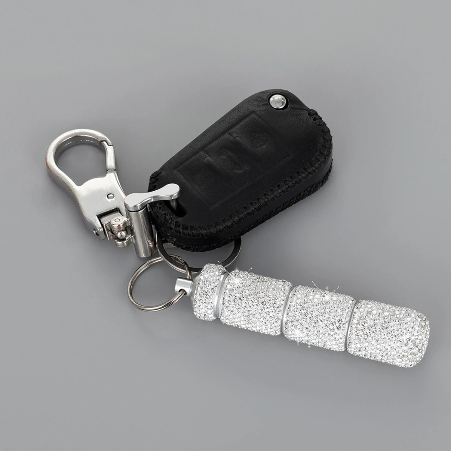 Bling Rhinestone Pill Case, Portable Waterproof Travel Pill Holder with Keychain, Small Pill Organizer Box for Purse or Pocket, Cute Crystal Pill Storage Container for Vitamins or Medication 6