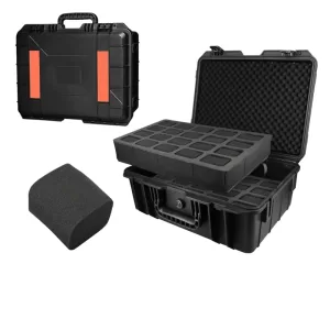 Waterproof Watch Storage Box for Men with Secure Anti-Drop Design, Portable Jewelry Display Case and Toolbox Organizer for Travel and Home, Protective Suitcase for Watches, Bracelets, Rings, and Accessories