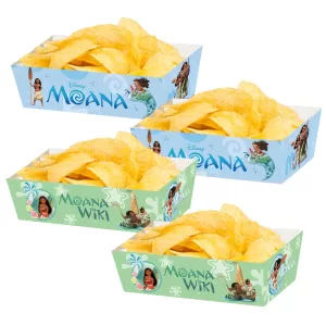 12/24/36pcs Moana Birthday Party Supplies French Fry Boxes Disposable Popcorn Snack Candy Containers Paper Food Packaging Trays for Kids Party Decoration, Festival Events, Weddings, Baby Shower