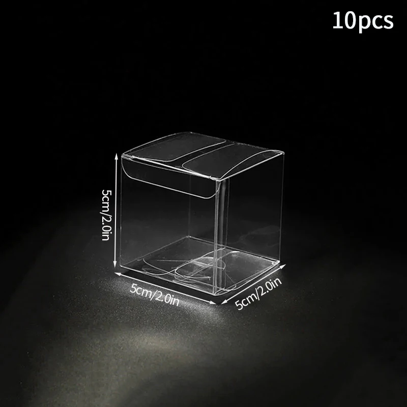 Clear Cake Box Transparent Gift Organizer, PVC and Paper Packaging for Birthday, Baby Shower, Wedding, DIY Baking, Party Desserts, Food-Safe Display Container, Black/Transparent - 图片 12