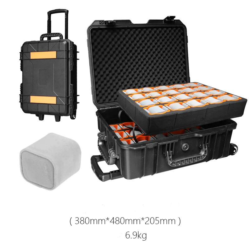 Waterproof Watch Storage Box for Men with Secure Anti-Drop Design, Portable Jewelry Display Case and Toolbox Organizer for Travel and Home, Protective Suitcase for Watches, Bracelets, Rings, and Accessories - 图片 6
