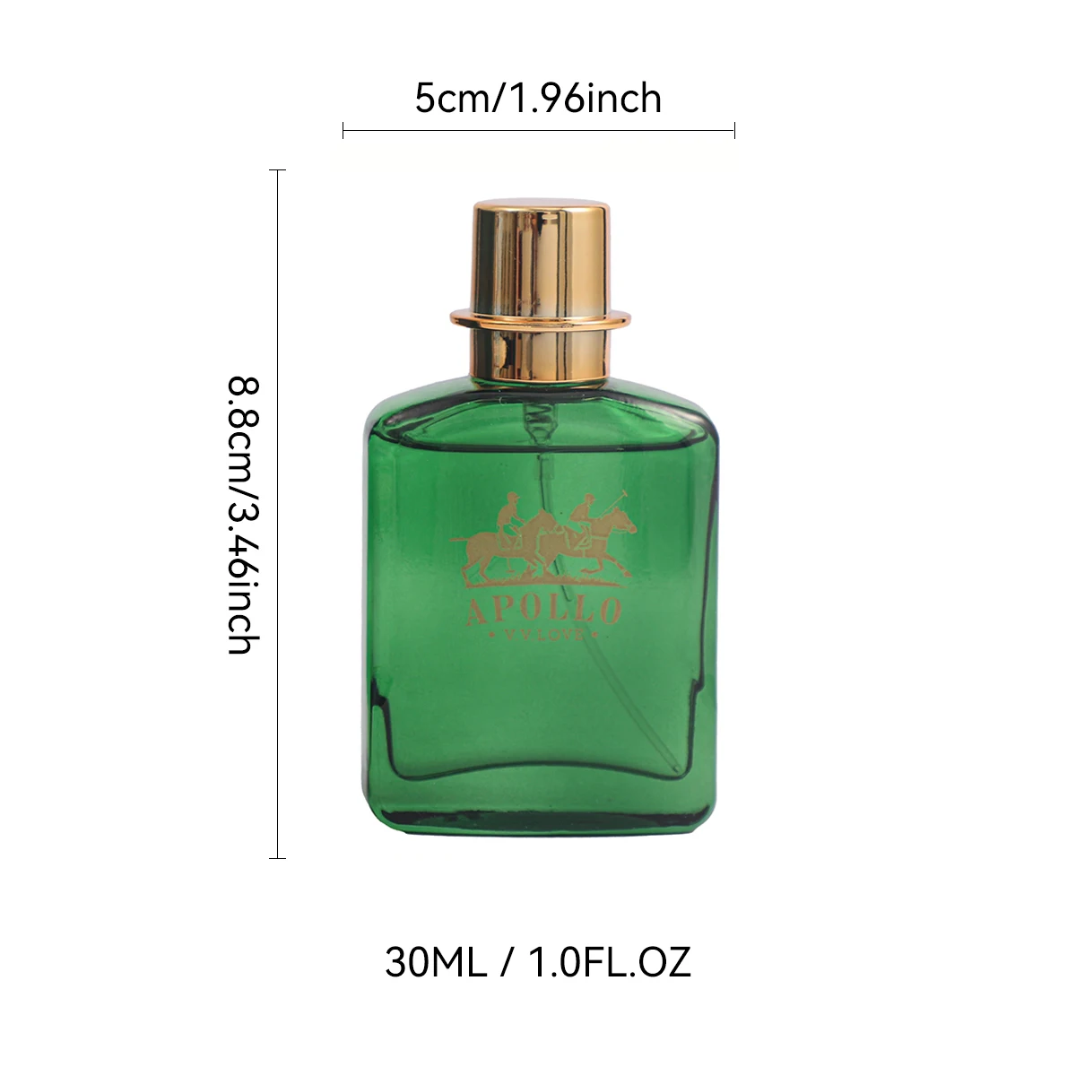 30ML Apollo Men's Perfume Bottle with Fine Mist Spray and Luxury Gift Box, Multiple Material Options Including Glass, Acrylic, PET or Metal, Long-Lasting Pheromone Cologne Inspired by Polo EDP for Retail, Gifting, and Factory Direct Orders 12