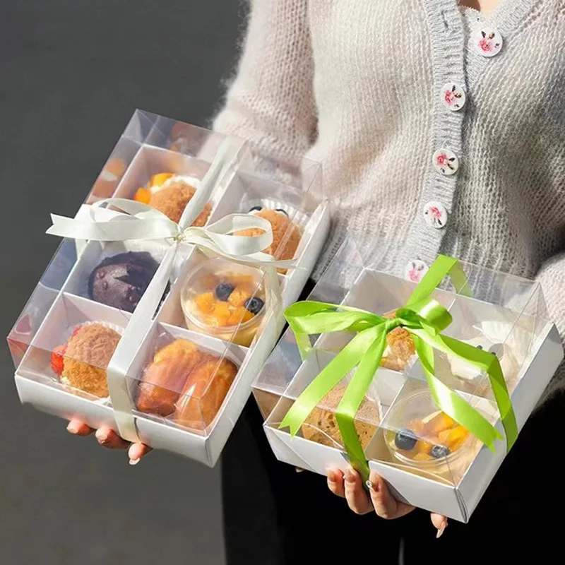 5PCS Moon Cake Boxes with Transparent Lid, 4/6/9 Grid Inserts for Candy, Nougat, Snowflake Crisp, Pastry and Dessert Packaging, Ideal for Baking, Gift Giving, Party Favors, Seasonal Celebrations and Special Events 5PCS Moon Cake Boxes with Transparent Lid, 4/6/9 Grid Inserts for Candy, Nougat, Snowflake Crisp, Pastry and Dessert Packaging, Ideal for Baking, Gift Giving, Party Favors, Seasonal Celebrations and Special Events