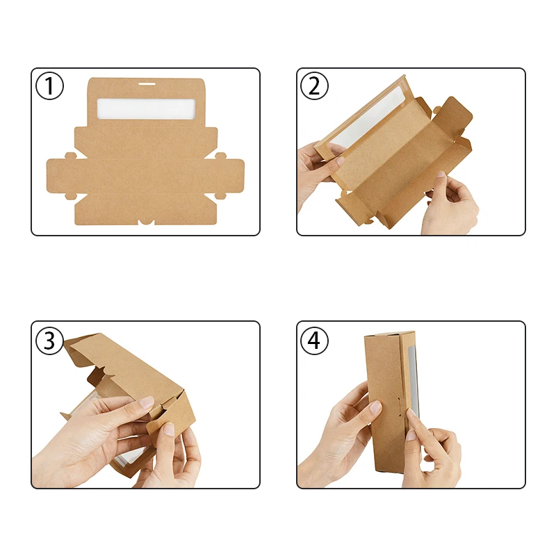 5/10/20 Pack Kraft Paper Macaron Boxes with Clear Window, Dessert Packaging Cupcake Cookie Treat Delivery Boxes for Wedding, Party, Birthday, Bakery, Eco-Friendly Takeaway 5/10/20 Pack Kraft Paper Macaron Boxes with Clear Window, Dessert Packaging Cupcake Cookie Treat Delivery Boxes for Wedding, Party, Birthday, Bakery, Eco-Friendly Takeaway 7