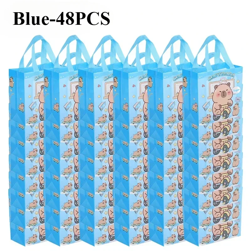 New Capybara Non-Woven Tote Bags, Reusable Waterproof Shopping and Gift Bags for Kids, Parties, Snacks, Small Gifts, and Daily Use, Foldable, Durable, Factory Direct Supply - 图片 7