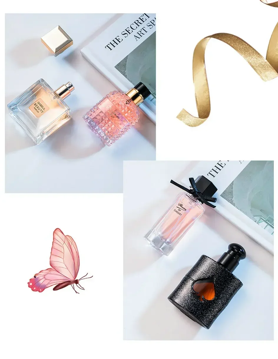 105ML Women’s Perfume 4-Piece Gift Set with Fine Mist Spray Bottles and Luxury Boxes, Fresh Plant & Floral Fragrance, Long-Lasting Eau De Parfum for Daily Wear, Multiple Bottle Materials, Factory Direct Supply