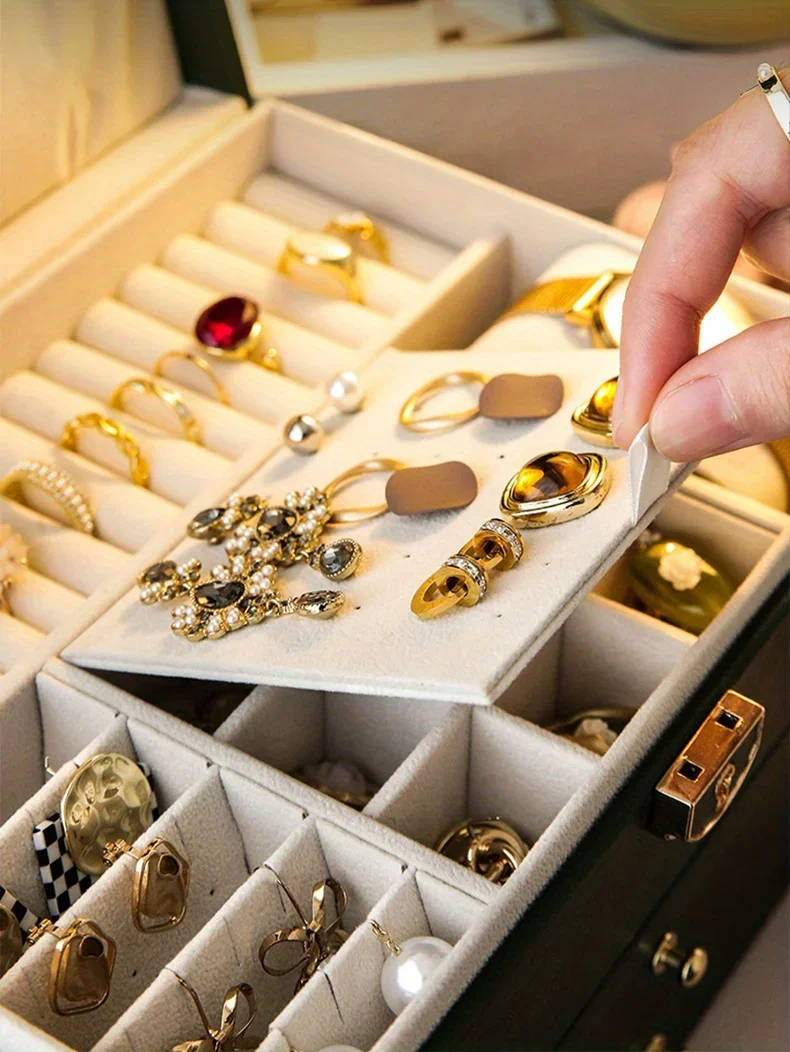 1PC Jewelry Storage Box | Necklace Earrings Organizer Case | Elegant Jewelry Gift Box Packaging | Ideal Choice for Wedding Birthday Valentine’s Day Gift Packaging Display 1