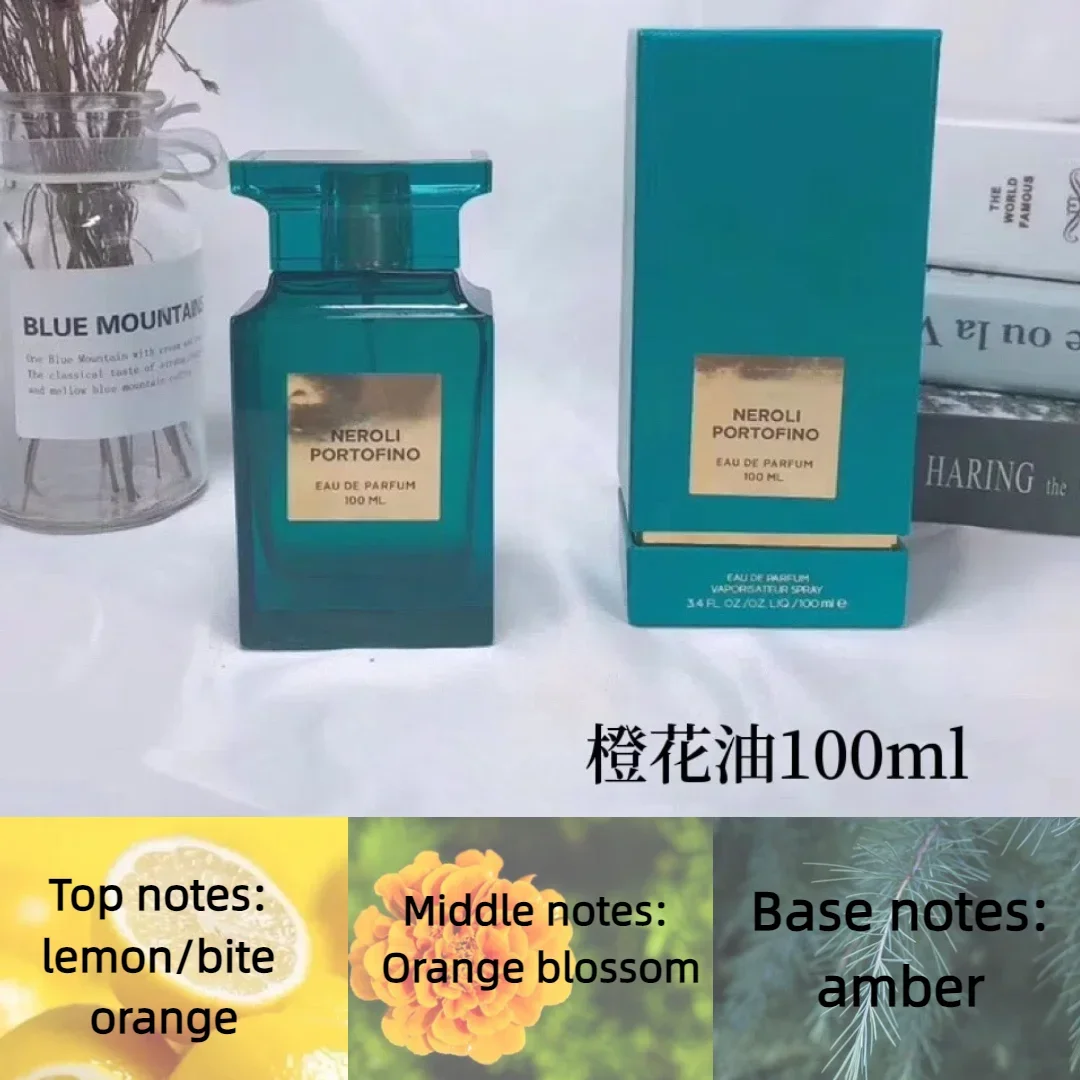 100ML Original Perfume Bottle Set for Women and Men with Fine Mist Spray and Luxury Gift Box, Multiple Materials Including Glass, Acrylic, PET or Metal, Wood Rose Cherry Floral Fragrance, Long-Lasting Unisex Eau De Parfum 6