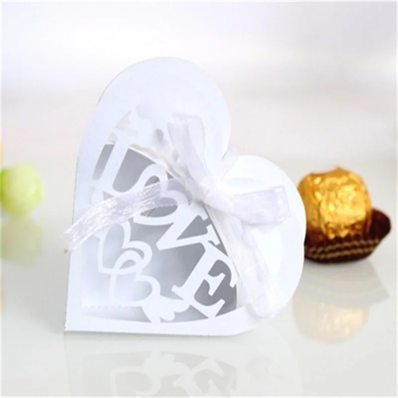 25/50/100pcs Heart Shaped Candy Boxes with Love Cutouts, Valentine’s Day Favor Packaging for Weddings, Anniversaries, Christmas, Birthday Parties, Decorative Gift Cartons for Chocolates and Cookies - 图片 4
