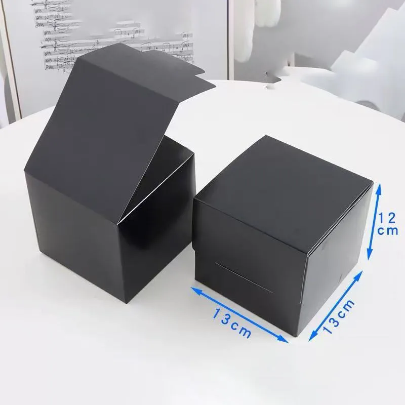50pcs Black Paper Sandwich Boxes, Disposable Burger, Toast, Bread, Donut, Egg & Pastry Packaging Boxes for Bakery, Breakfast, Lunch, Takeout, Cafes, Restaurants, Food Supplies 7
