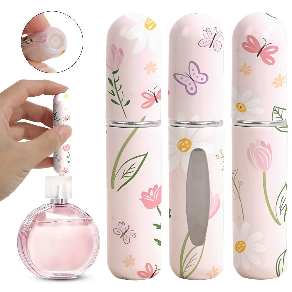 5ml Mini Refillable Perfume Spray Bottle Atomizer – Travel Size Rotating Spray Bottle for Essential Oils, Alcohol, and Cosmetics – Portable Empty Container for Purse, Pocket, or Travel Use 5ml Mini Refillable Perfume Spray Bottle Atomizer – Travel Size Rotating Spray Bottle for Essential Oils, Alcohol, and Cosmetics – Portable Empty Container for Purse, Pocket, or Travel Use