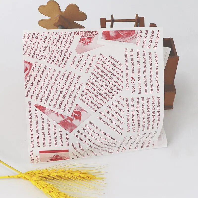 100pcs Kraft Paper Triangular Food Bags, Disposable Oilproof Wrapping Paper for Hamburgers, Donuts, Sandwiches, Pastries, Bakery Takeout, Eco-Friendly Snack Packaging for Parties and Daily Use - 图片 3