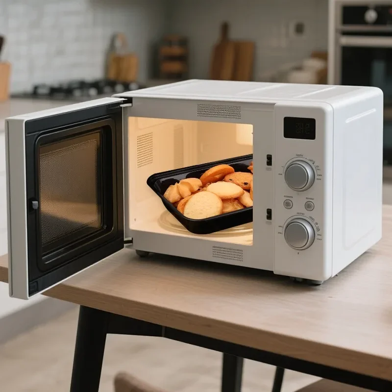 10/20Pcs Disposable Plastic Lunch Box with Lid, Black Food Containers for Fruits, Vegetables, Salads, Sandwiches, Meal Prep, Takeout Kitchen Storage Bento Box Microwave Safe 3