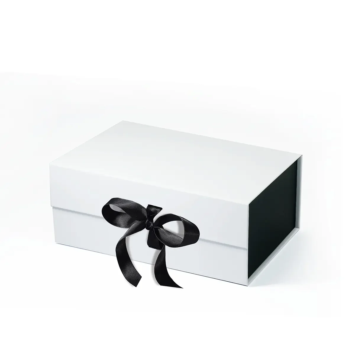 A5 Deep Luxury Magnetic Closure Gift Box – Custom Logo Rigid Packaging with Half Magnetic Flap, Matte Lamination, Eco-Friendly Foldable Design for Wedding, Birthday, and Business Gift Presentation - 图片 11