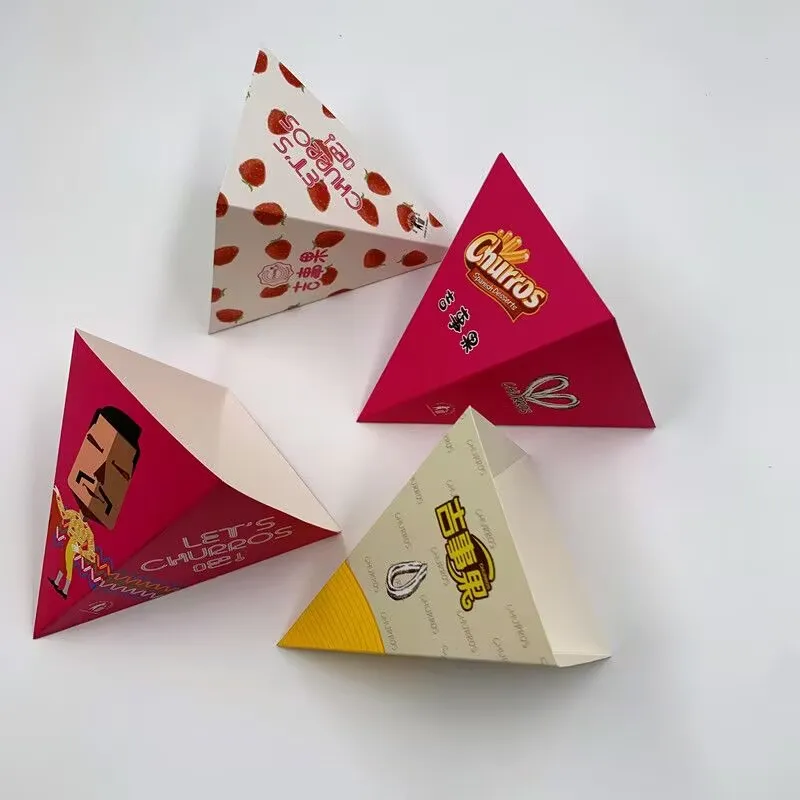 100pcs Spanish Churros Takeaway Boxes, Disposable Paper Food Packaging for Chocolate, Baked Goods, French Fries, Snacks, Party Catering, Fast Food, Bakery, Birthday, Wedding, Eco-Friendly 1