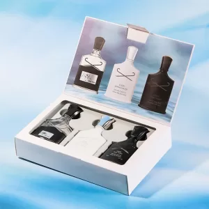 3PCS 90ML Men's Perfume Bottle Set with Fine Mist Spray and Luxury Gift Boxes, Multiple Materials Including Glass, Acrylic, PET or Metal, Long-Lasting Cologne Fragrance for Retail, Gifting and Factory Direct Orders