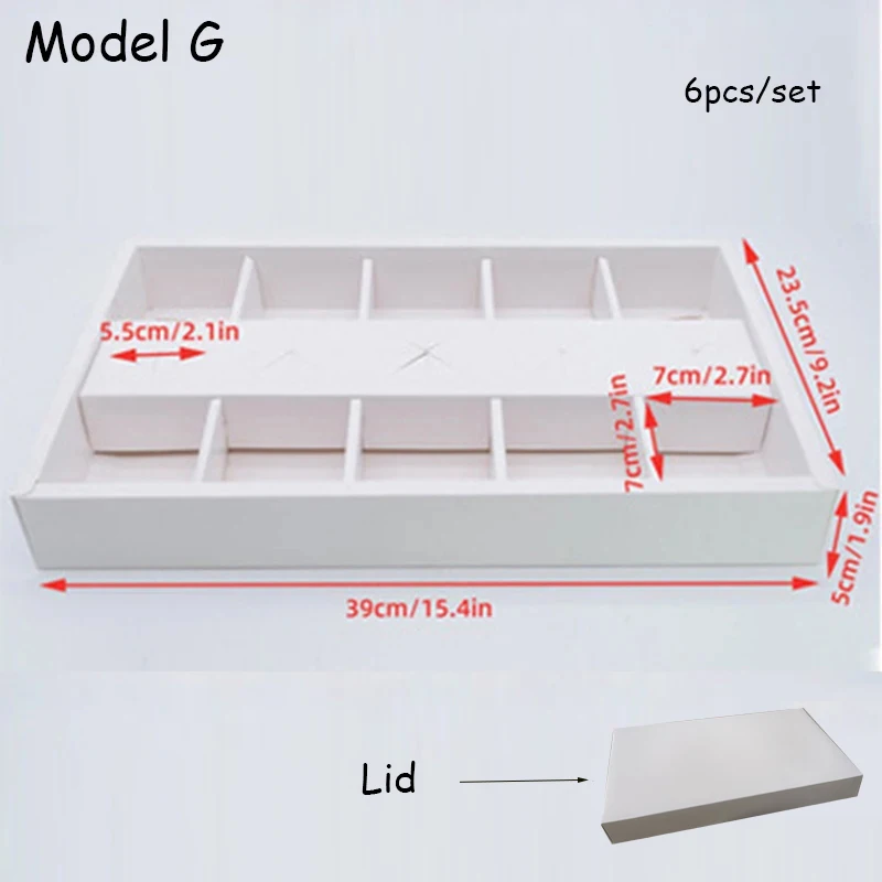 Large Capacity Disposable Packaging Boxes for Cakes, Desserts, Fruits, Picnic Treats, Outdoor Gatherings, Spring Outing, Hotels, Afternoon Tea, Lattice Design Cardboard Containers with Lid, Food-Grade Corrugated Paper, Multi-Size Options - 图片 21