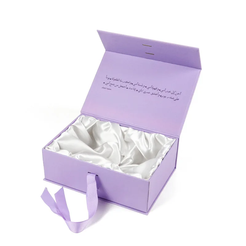 Matte Lamination Magnetic Closure Foldable Gift Boxes, Luxury Customizable Cosmetic Packaging, Reusable Rigid Cardboard Box for Jewelry, Perfume, Candles, Beauty & Retail Gift Wrapping Wholesale 4