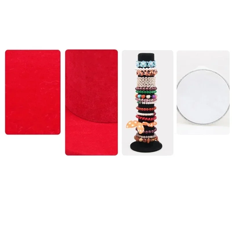 Jewelry Display Bracelets Hand Organizer Velvet Display Rack | Hairband Display Stand | Wooden Jewellery Holder Box Organizer for Retail Shop Countertop Packaging