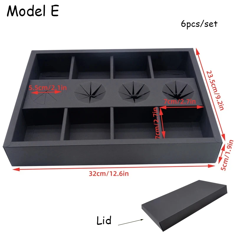 Large Capacity Disposable Packaging Boxes for Cakes, Desserts, Fruits, Picnic Treats, Outdoor Gatherings, Spring Outing, Hotels, Afternoon Tea, Lattice Design Cardboard Containers with Lid, Food-Grade Corrugated Paper, Multi-Size Options - 图片 23