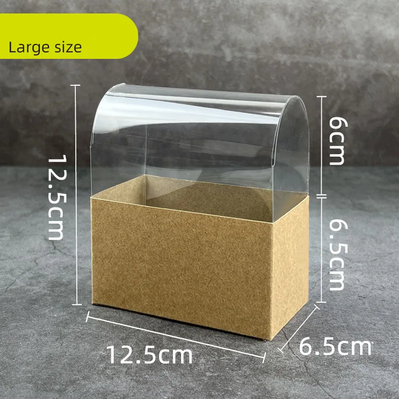 50pcs Kraft Paper Sandwich and Burger Takeout Boxes, Disposable Toast, Donut, Bread, Hamburger Packaging Containers, Oilproof Paper Trays for Bakery, Pastry, Party, Catering, Wedding Food Service - 图片 18