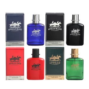 30ML Apollo Men's Perfume Bottle with Fine Mist Spray and Luxury Gift Box, Multiple Material Options Including Glass, Acrylic, PET or Metal, Long-Lasting Pheromone Cologne Inspired by Polo EDP for Retail, Gifting, and Factory Direct Orders