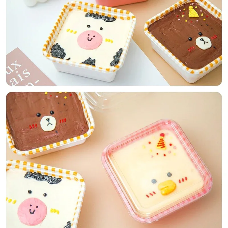 Disposable Lunch Boxes with Lids, Food-Grade Plastic Bento Containers for Vegetables, Fruit, Salad, Takeaway Meals, Cake, Sushi, and Portion-Controlled Meal Prep, 10/20pcs - 图片 6