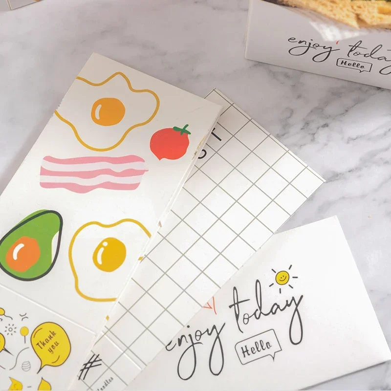 50pcs Foldable Sandwich & Toast Paper Boxes, Waterproof & Oil-Resistant Takeout Packaging for Burgers, Baked Goods, Snacks, Bakery, Party Catering, Meal Prep, Eco-Friendly Food Containers - 图片 4