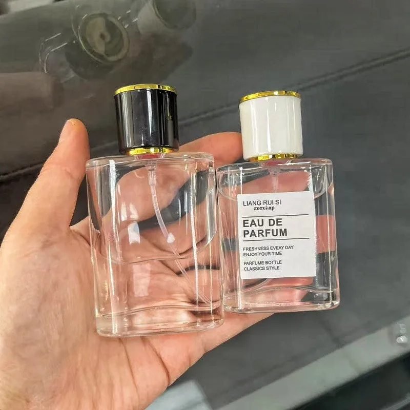 10pcs 30ml/50ml Clear Glass Perfume Bottles with Screw Cap, Refillable Travel Spray Containers, Portable Fragrance Atomizers, Empty Cosmetic Sub-Bottles for DIY Perfume, Essential Oils, Sample Storage, No Labels Included 5