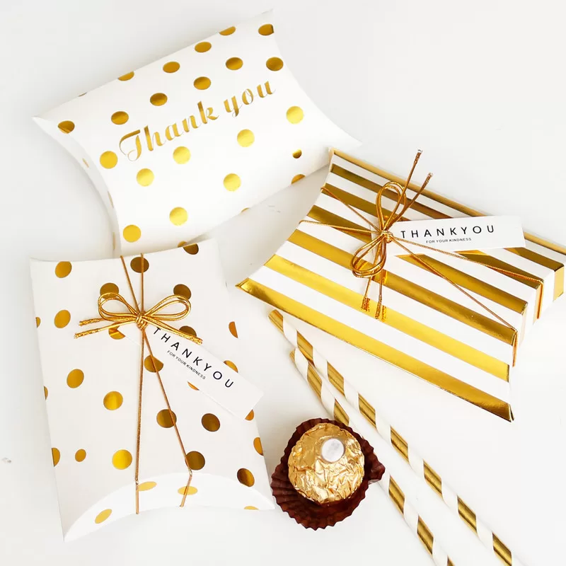 10PCS Large Kraft Pillow Gift Boxes with Jute String, Elegant Candy, Small Gift, or Party Favor Packaging for Christmas, Weddings, Birthdays, and Special Celebrations, Reusable and Stylish, Factory Direct Supply 2